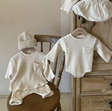 Last inn bildet i Galleri-visningsprogrammet, Ribbet Kne Patch Harem Bukse (0-4år) 2 farger