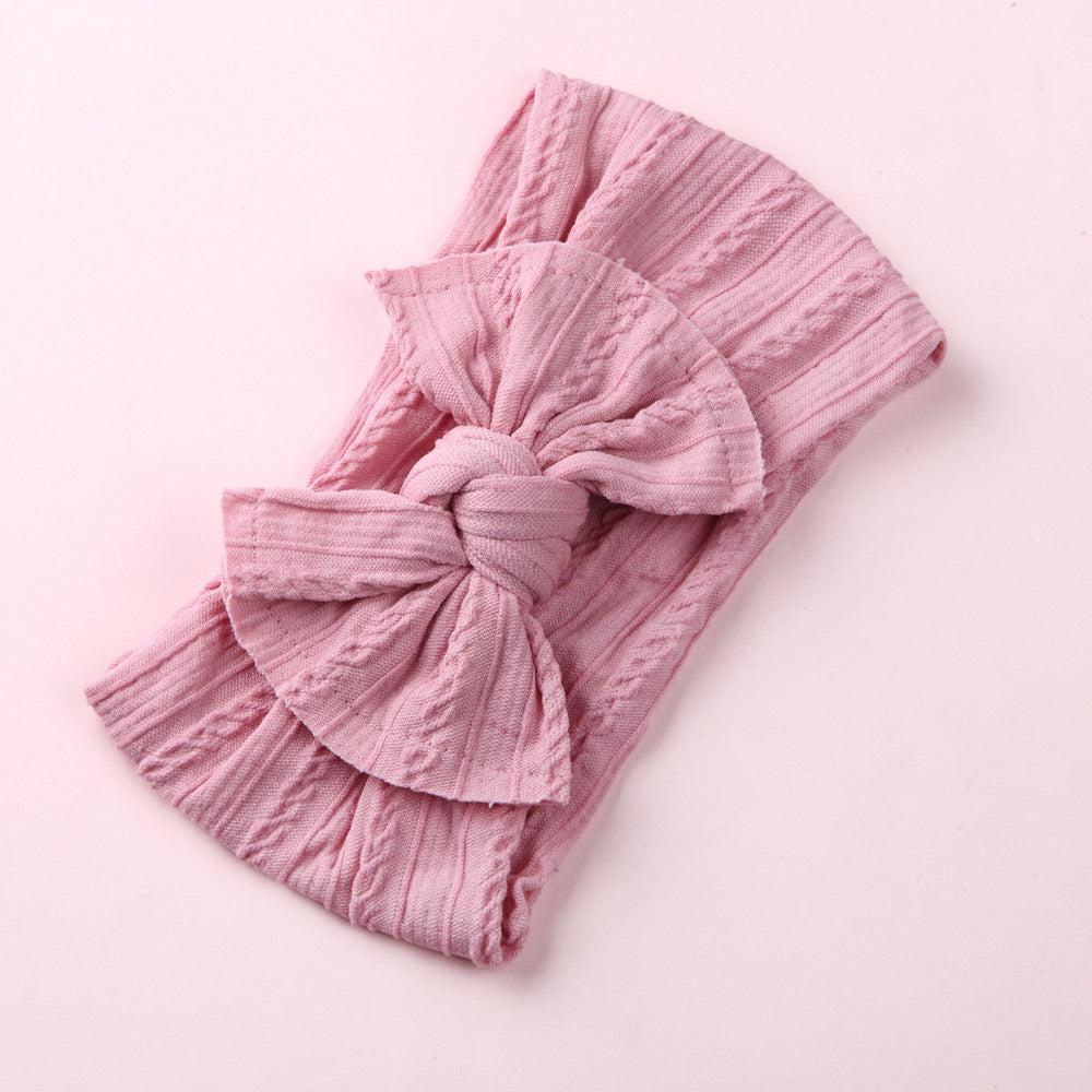Knitted Headwrap Rose Pink