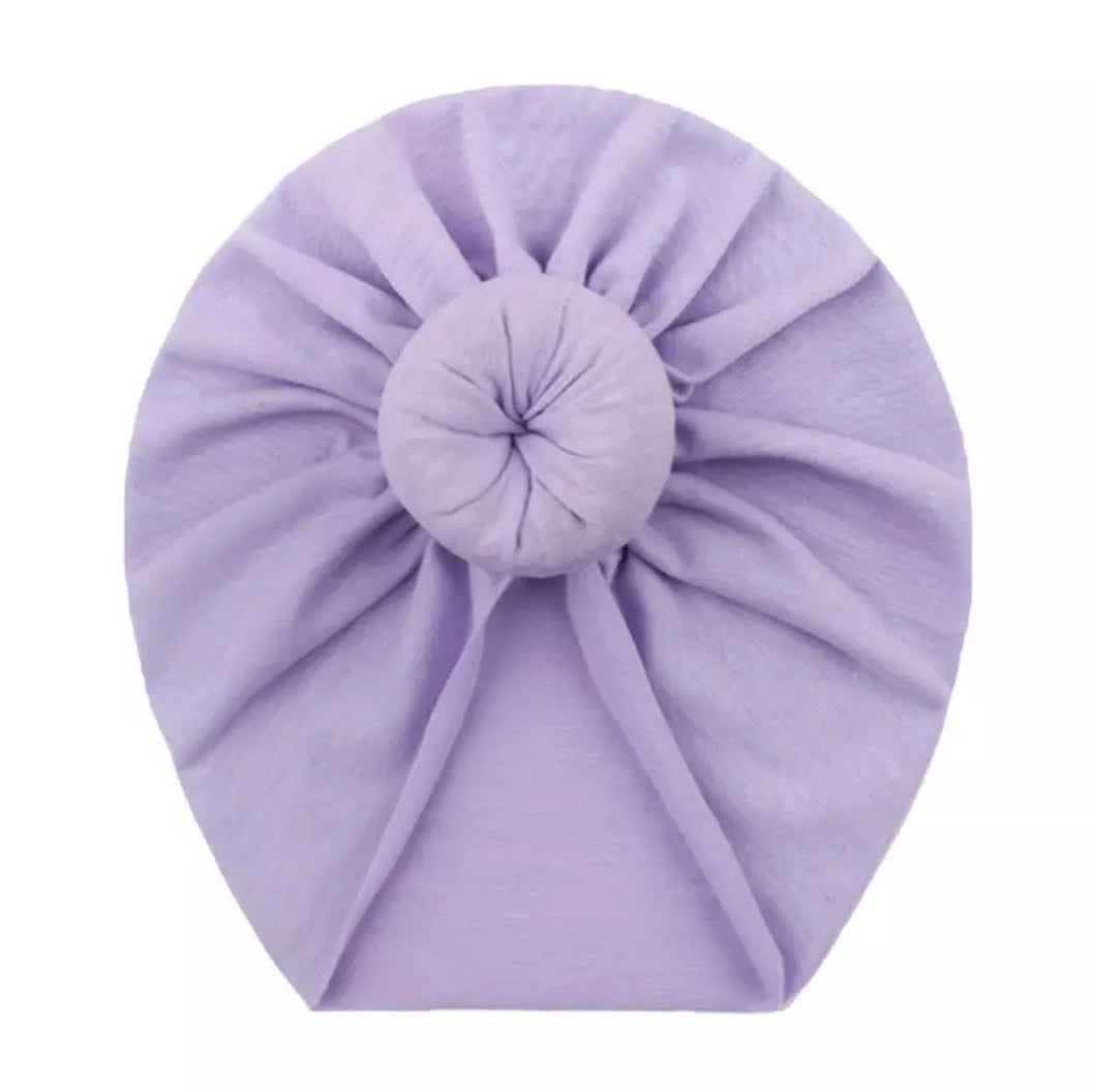 Cotton Donut Turban Mauve